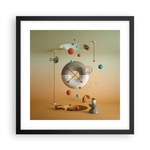 Poster in cornice nera - Tutto può succedere - 40x40 cm