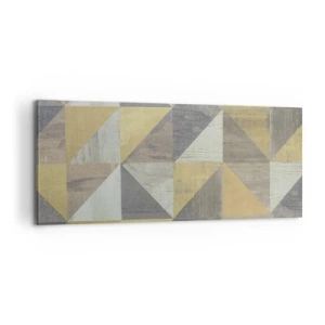 Quadro su tela - Stampe su Tela - Secondo i triangoli - 100x40 cm