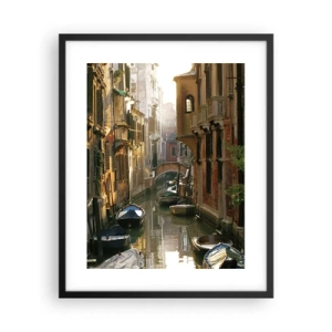 Poster in cornice nera - Un angolo di Venezia - 40x50 cm