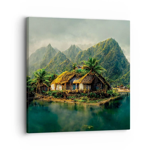 Quadro su tela - Stampe su Tela - Paradiso tropicale - 30x30 cm