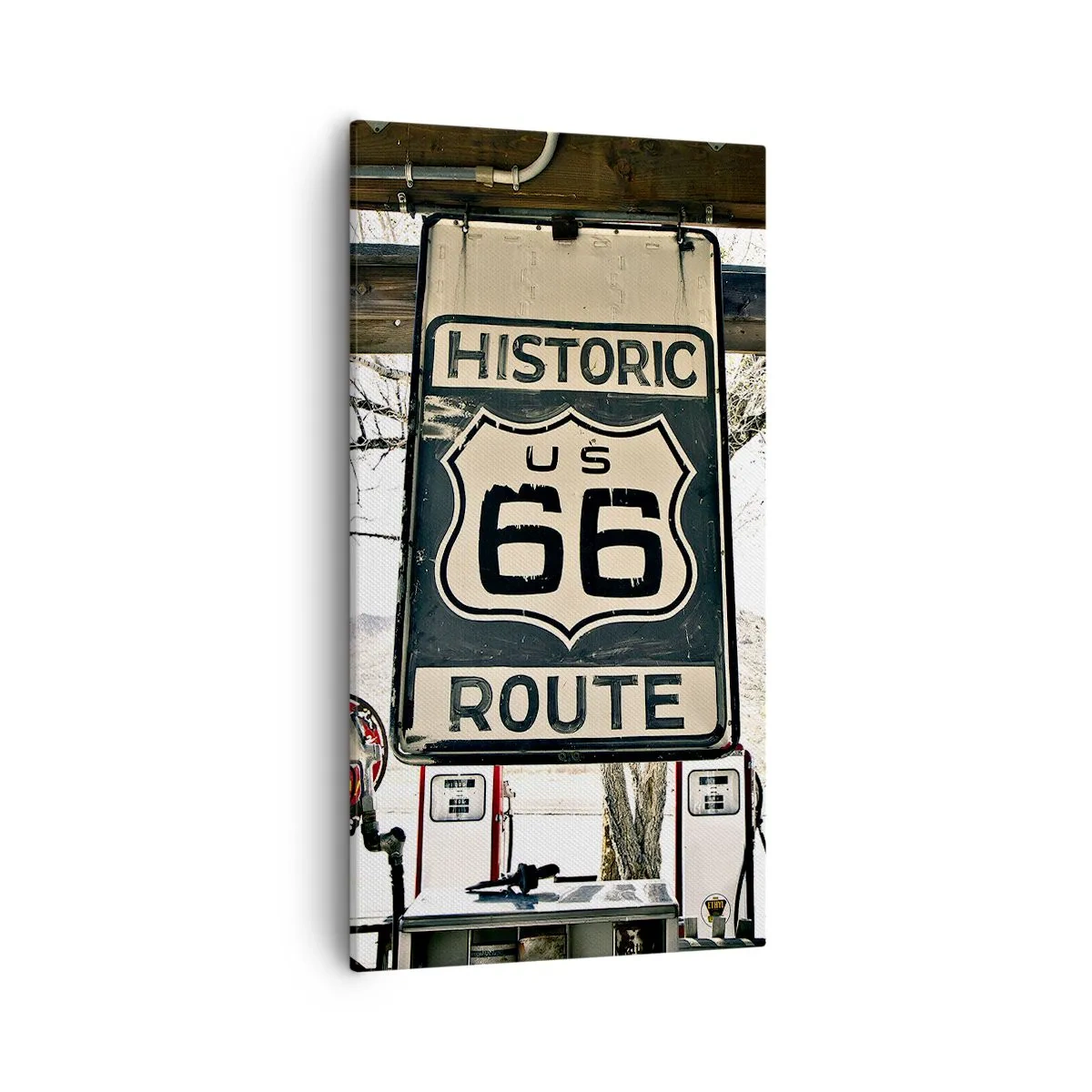 Quadro su tela - Stampe su Tela - Viaggio retro americano - 55x100 cm