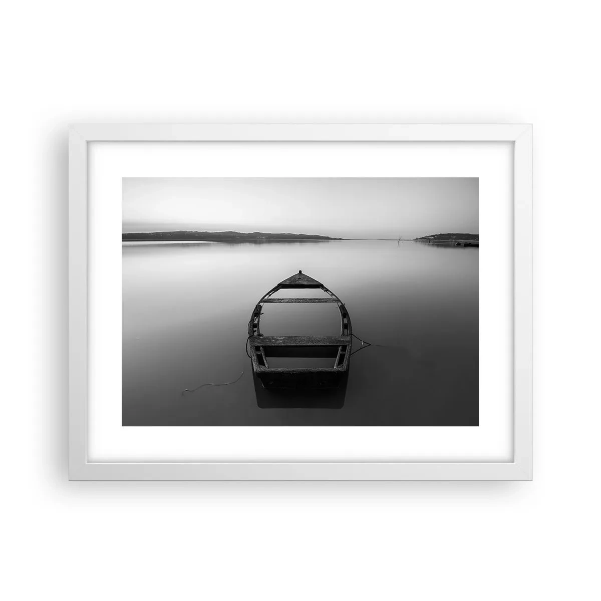 Poster in cornice bianca - Nostalgia e malinconia - 40x30 cm