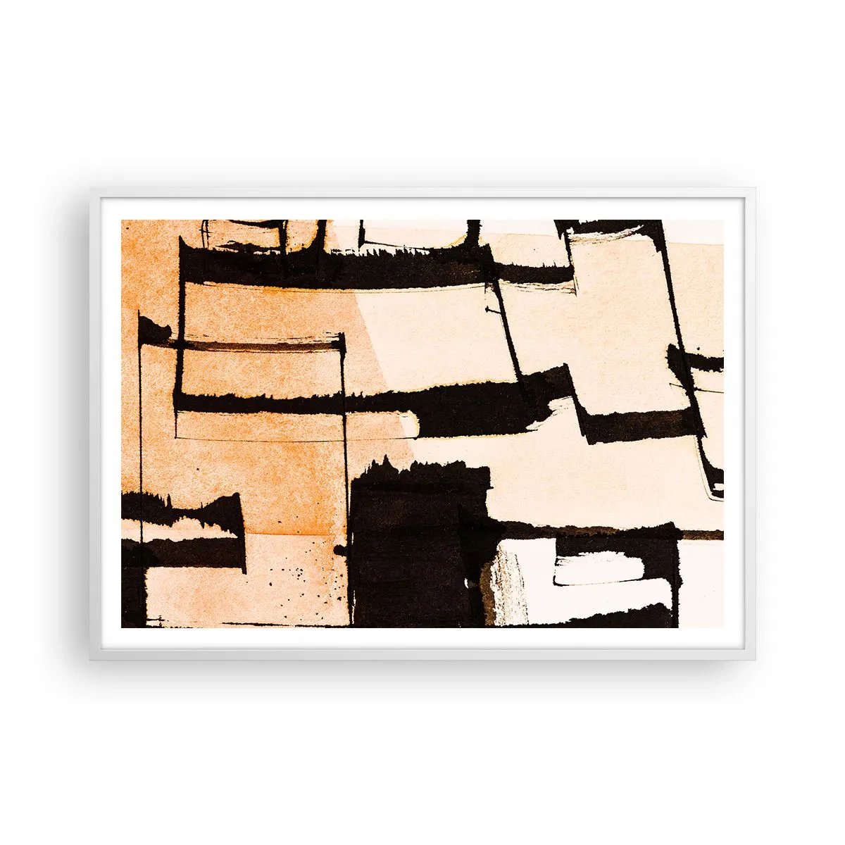 Poster in cornice bianca - Comunque in ordine - 100x70 cm