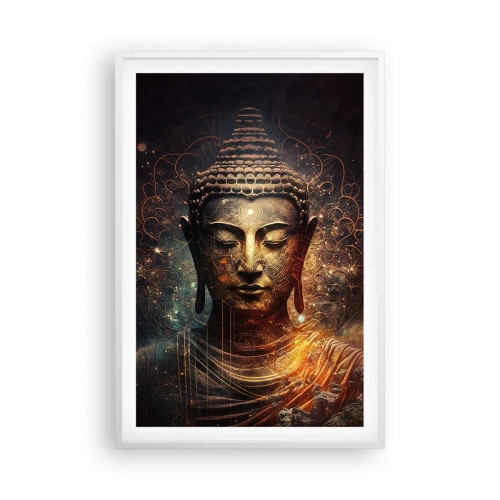 Poster in cornice bianca - Equilibrio spirituale - 61x91 cm