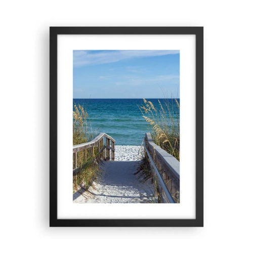 Poster in cornice nera - Al sole, al vento - 30x40 cm