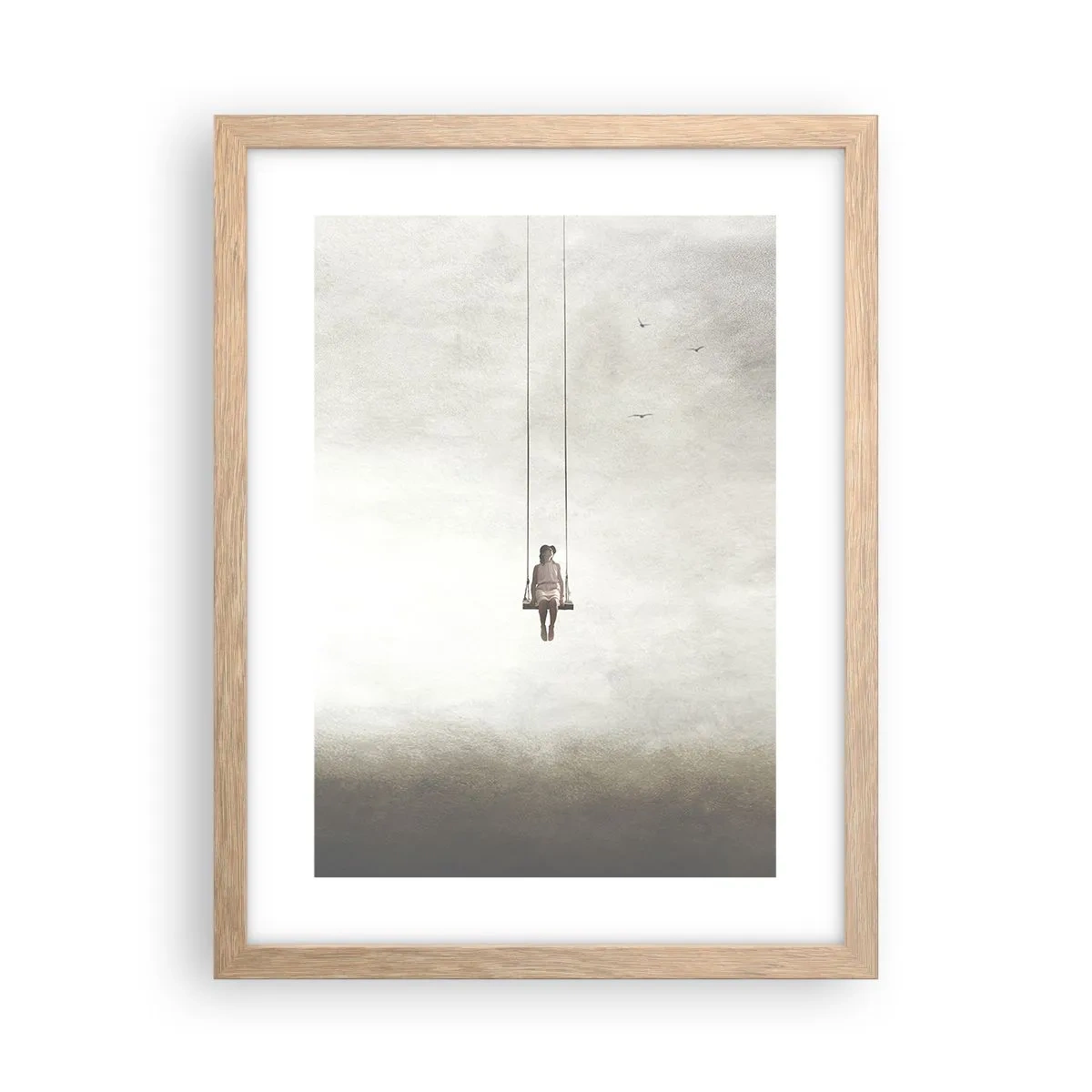 Poster in cornice rovere chiaro - Il bambino che è in noi - 30x40 cm