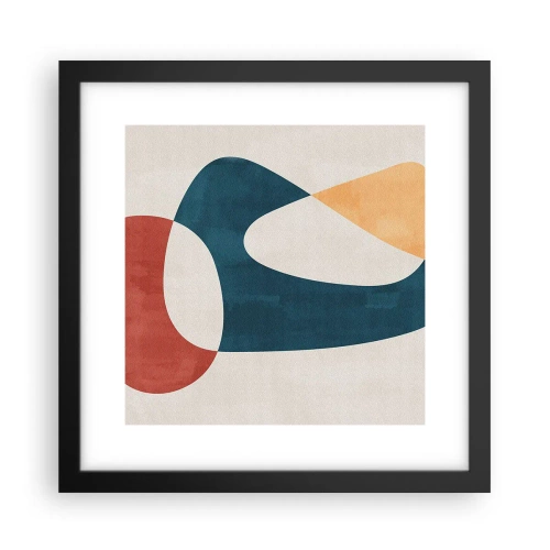 Poster in cornice nera - Influenze e metamorfosi - 30x30 cm