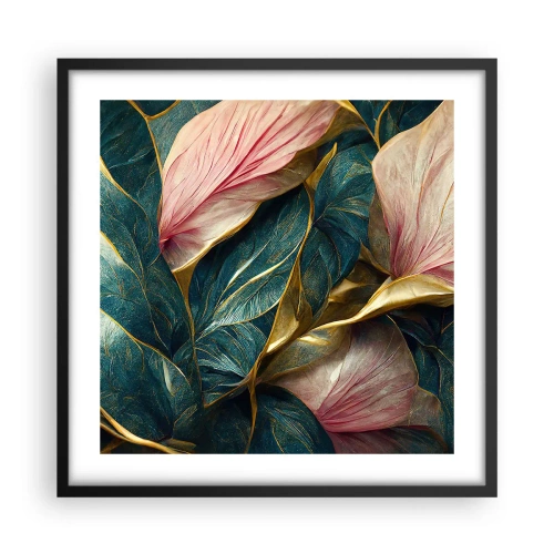 Poster in cornice nera - Stile ed eleganza naturali - 50x50 cm