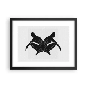 Poster in cornice nera - Anima comune - 40x30 cm