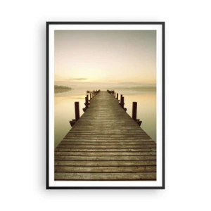 Poster in cornice nera - Aurora, alba, luce - 70x100 cm