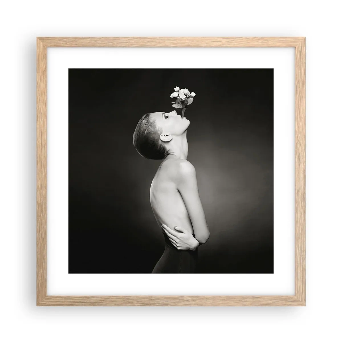 Poster in cornice rovere chiaro - Eleganza eccentrica - 40x40 cm