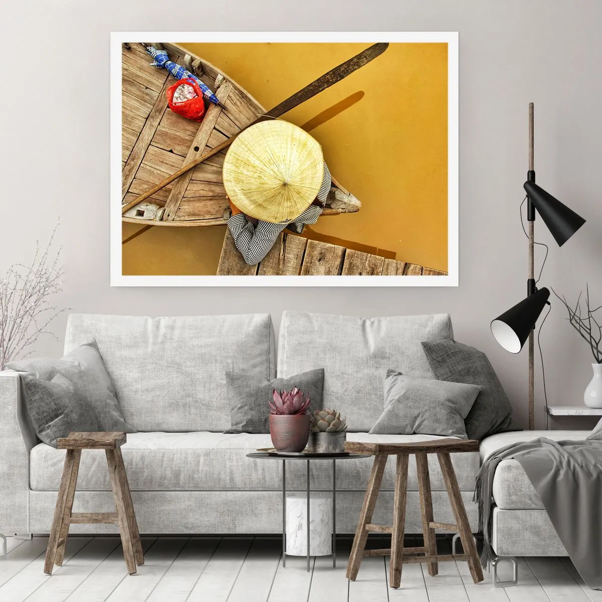 Poster - Vita sul Fiume Giallo - 91x61 cm