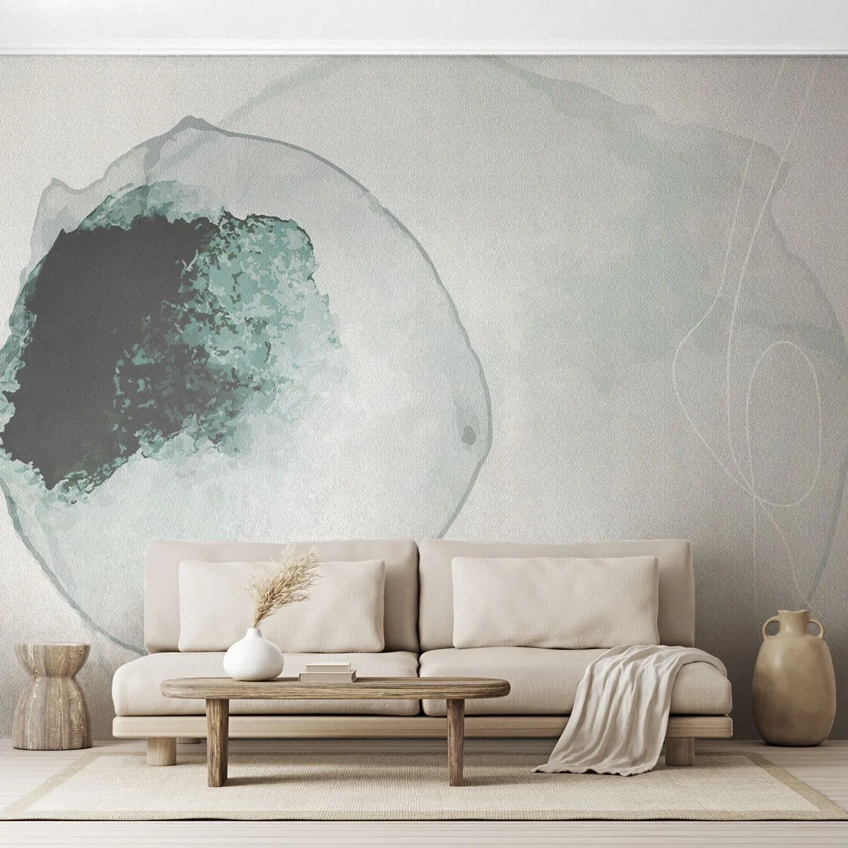 Fotomurali Premium Canvas - In una goccia d'acqua - Moderno, Minimalista, Astrazione - 300x210 cm