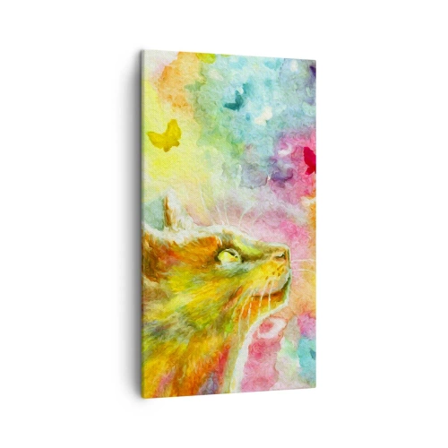 Quadro su tela - Stampe su Tela - Storie dal paese dei gatti - 45x80 cm