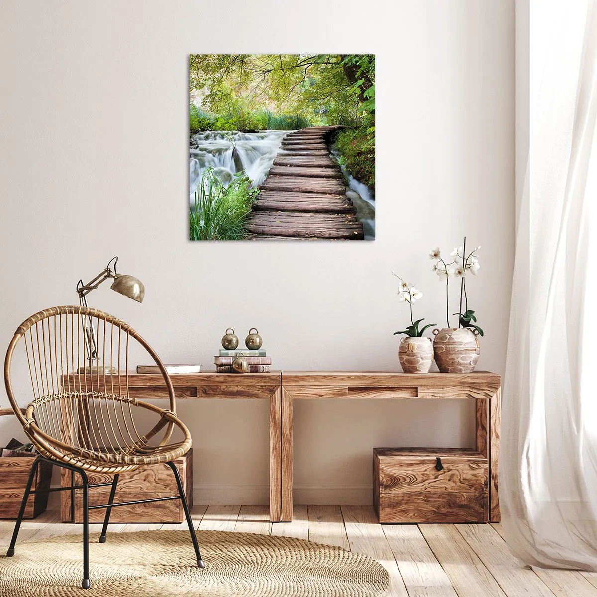 Quadro su tela - Stampe su Tela - Acqua per niente tranquilla - 30x30 cm