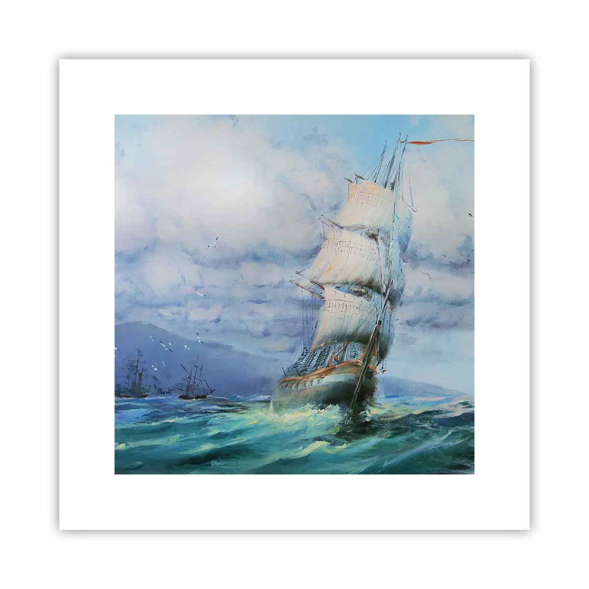 Poster - Con il vento in favore - 30x30 cm