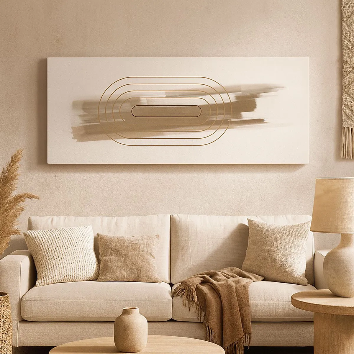 Quadro su tela - Stampe su Tela - Un soffio di grigio - 100x40 cm