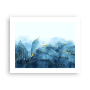 Poster - Blu nell'oro - 50x40 cm
