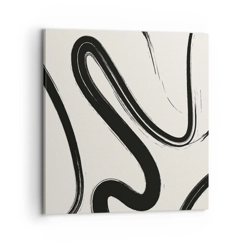 Quadro su tela - Stampe su Tela - Capriccio bianco e nero - 70x70 cm