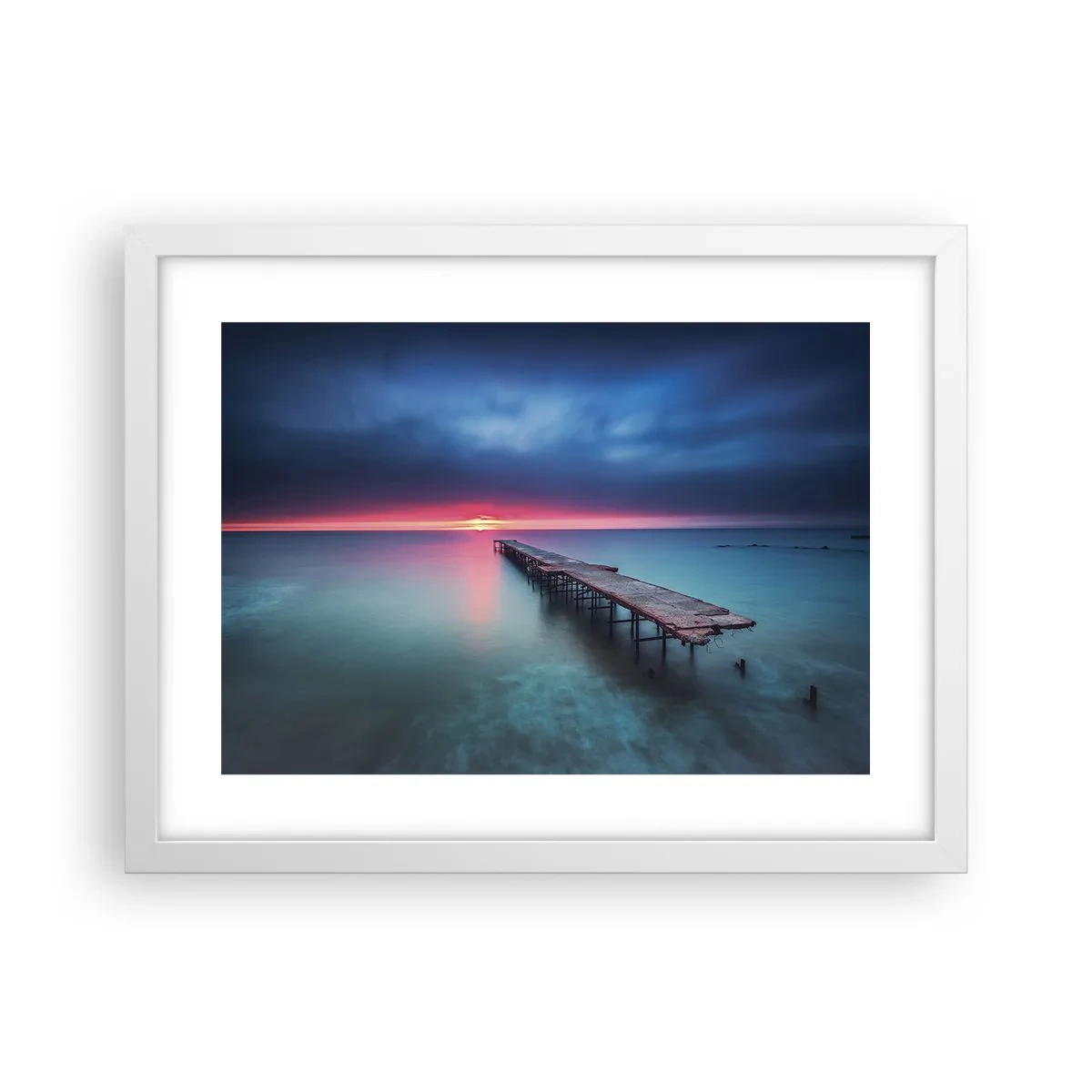 Poster in cornice bianca - Tra il cielo e la terra - 40x30 cm