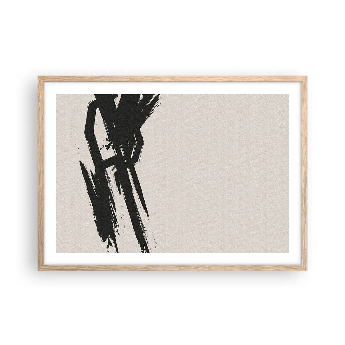 Poster in cornice rovere chiaro - Corsa sfrenata - 70x50 cm