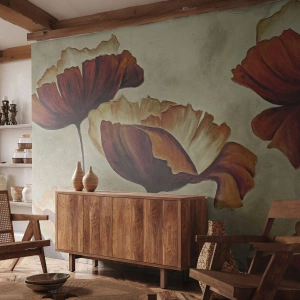 Fotomurali Premium Canvas - Nei prati e nei campi - Astrazione, Fiore, Pezzo - 450x315 cm