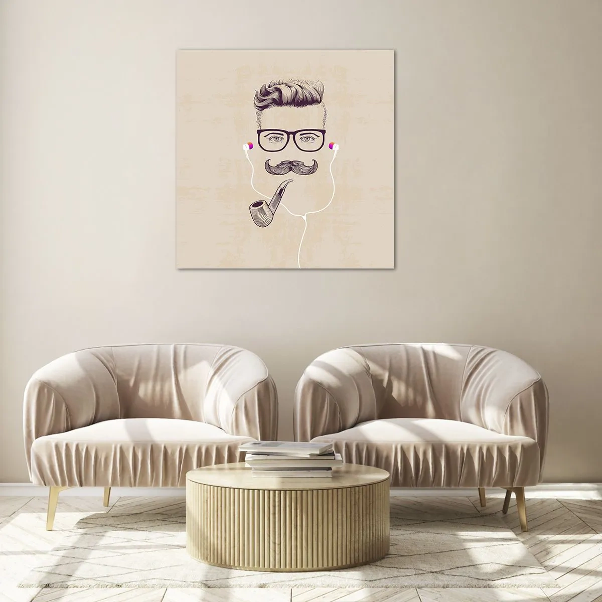 Quadro su vetro - Un vero uomo? - 30x30 cm