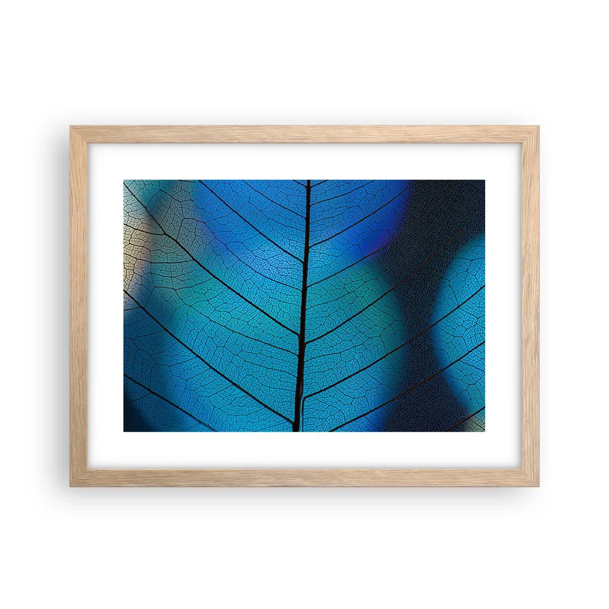 Poster in cornice rovere chiaro - Struttura intricata - 40x30 cm