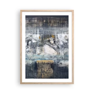 Poster in cornice rovere chiaro - Talvolta è facile, talvolta è difficile - 50x70 cm
