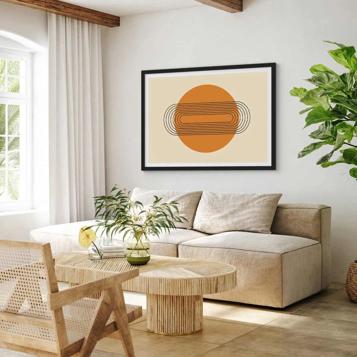 Poster in cornice nera - Piano perfetto - 91x61 cm