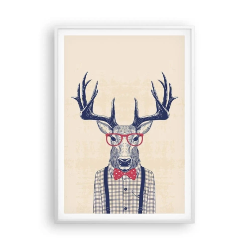 Poster in cornice bianca - Divertente stravaganza - 70x100 cm