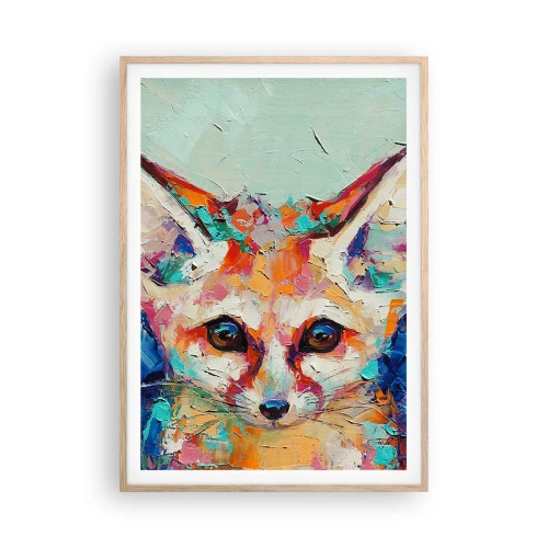 Poster in cornice rovere chiaro - Siete pronti per me? - 70x100 cm