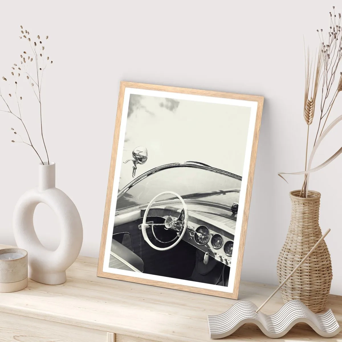 Poster in cornice rovere chiaro - Il ricco e il povero - 70x100 cm