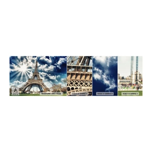Campione di Fotomurale Adesivo Deluxe Sticker - Unica al mondo - Torre Eiffel, Parigi, Architettura - 100x30 cm