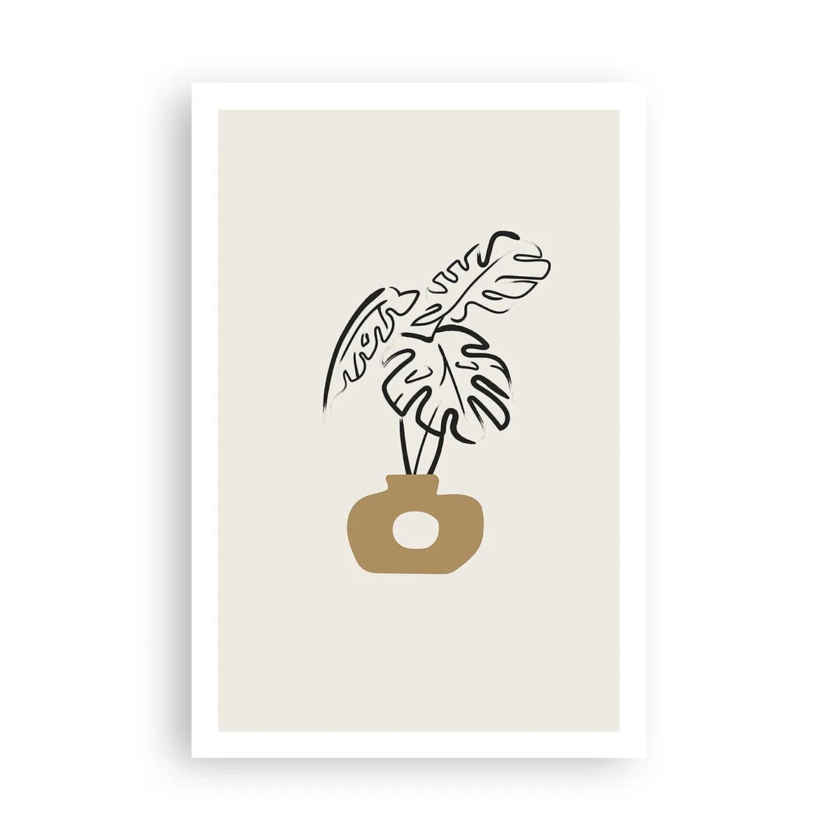 Poster - Monstera: ornamento della casa - 61x91 cm