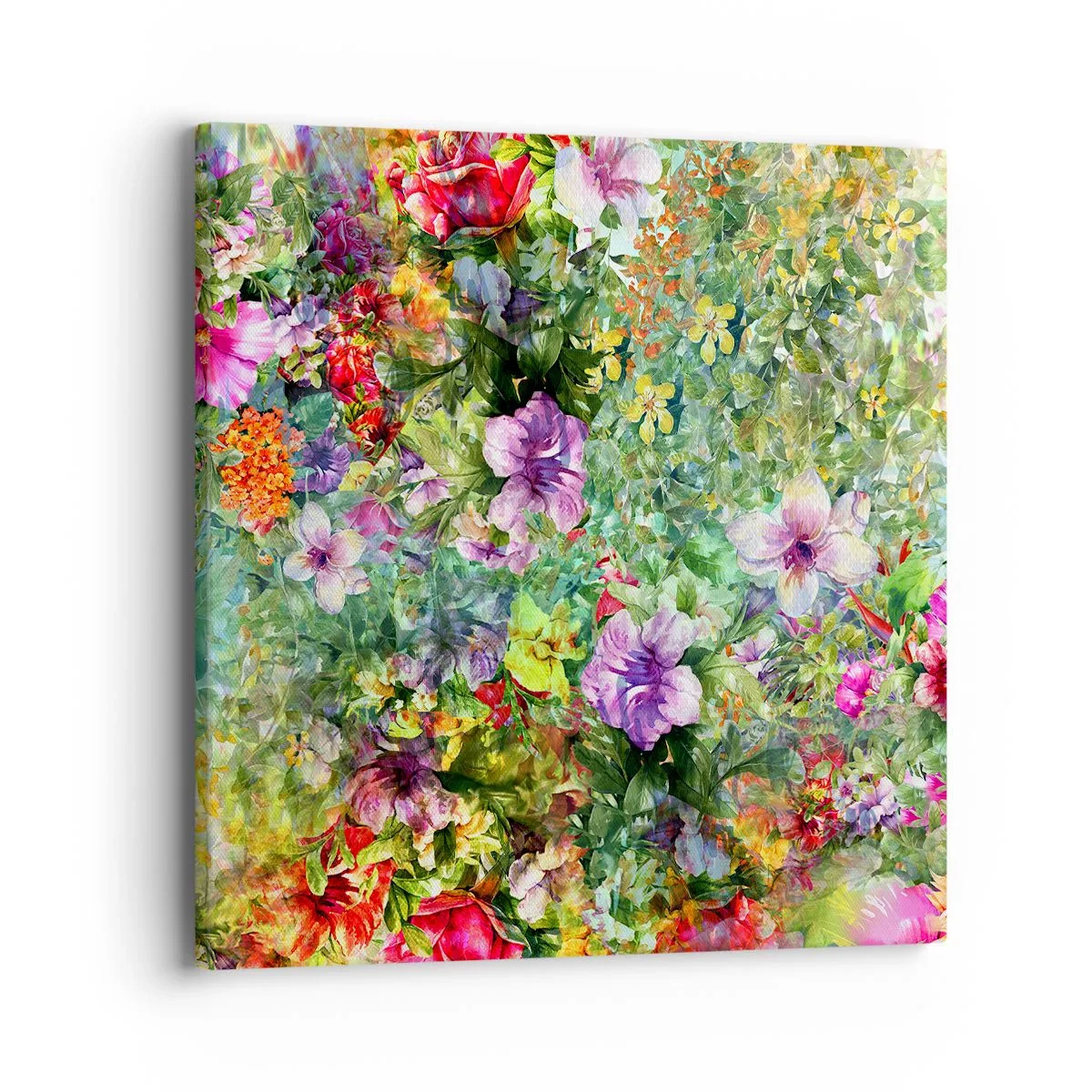 Quadro su tela - Stampe su Tela - Perdersi nei fiori - 40x40 cm
