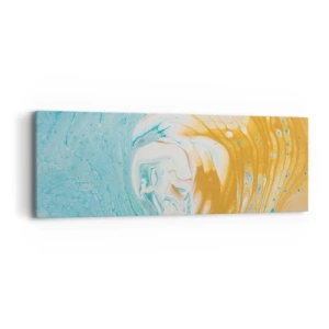 Quadro su tela - Stampe su Tela - Vortice pastello - 90x30 cm
