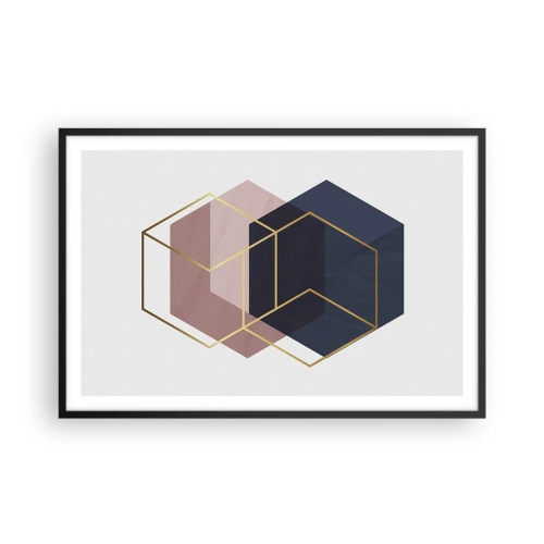 Poster in cornice nera - La forza della semplicità - 91x61 cm