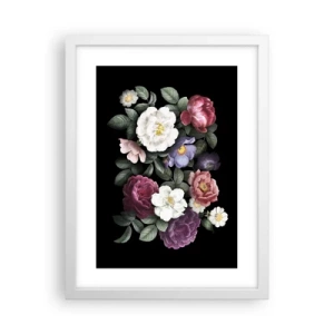 Poster in cornice bianca - Dal giardino inglese - 30x40 cm
