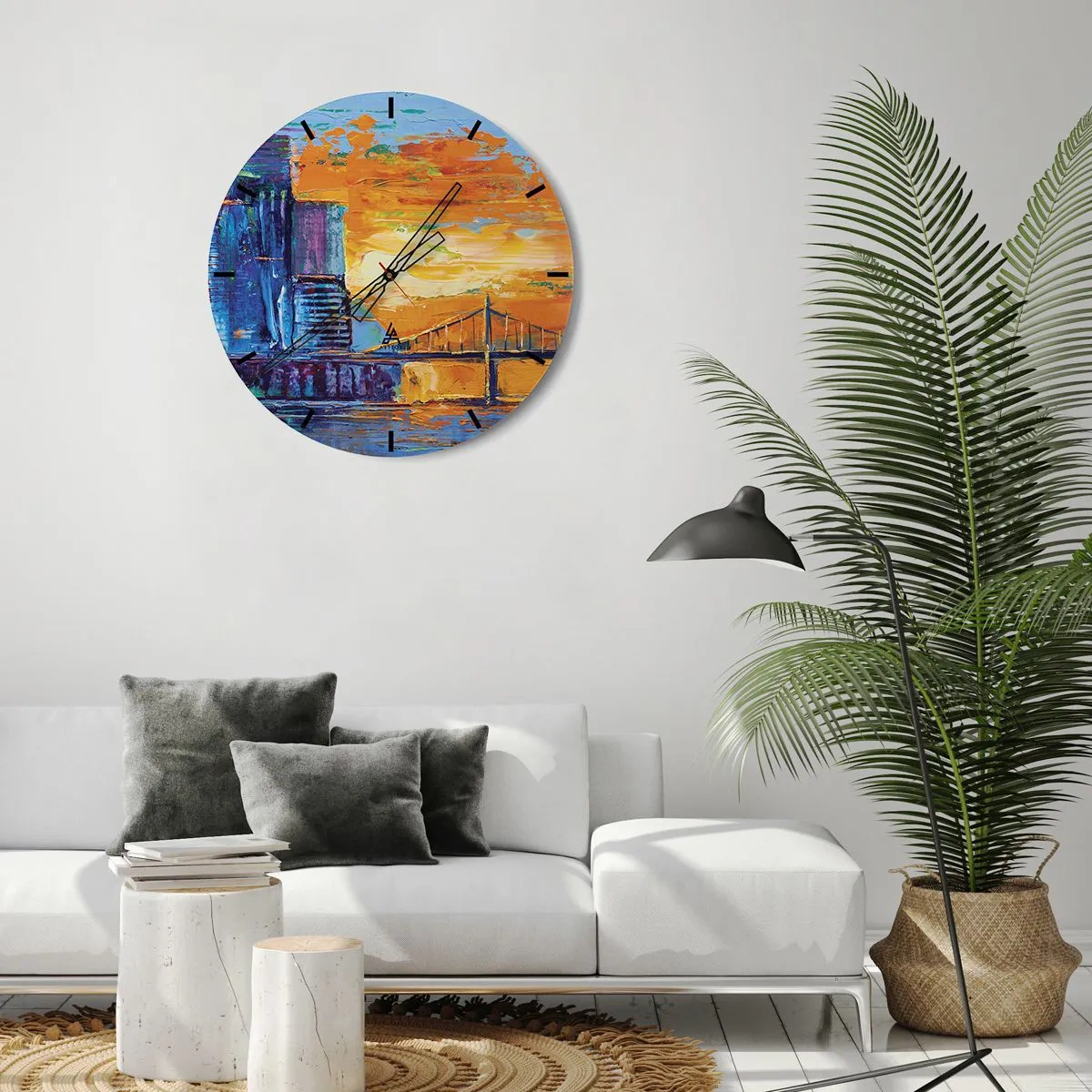 Orologio da parete - Orologio in Vetro - Cultura e natura - 40x40 cm