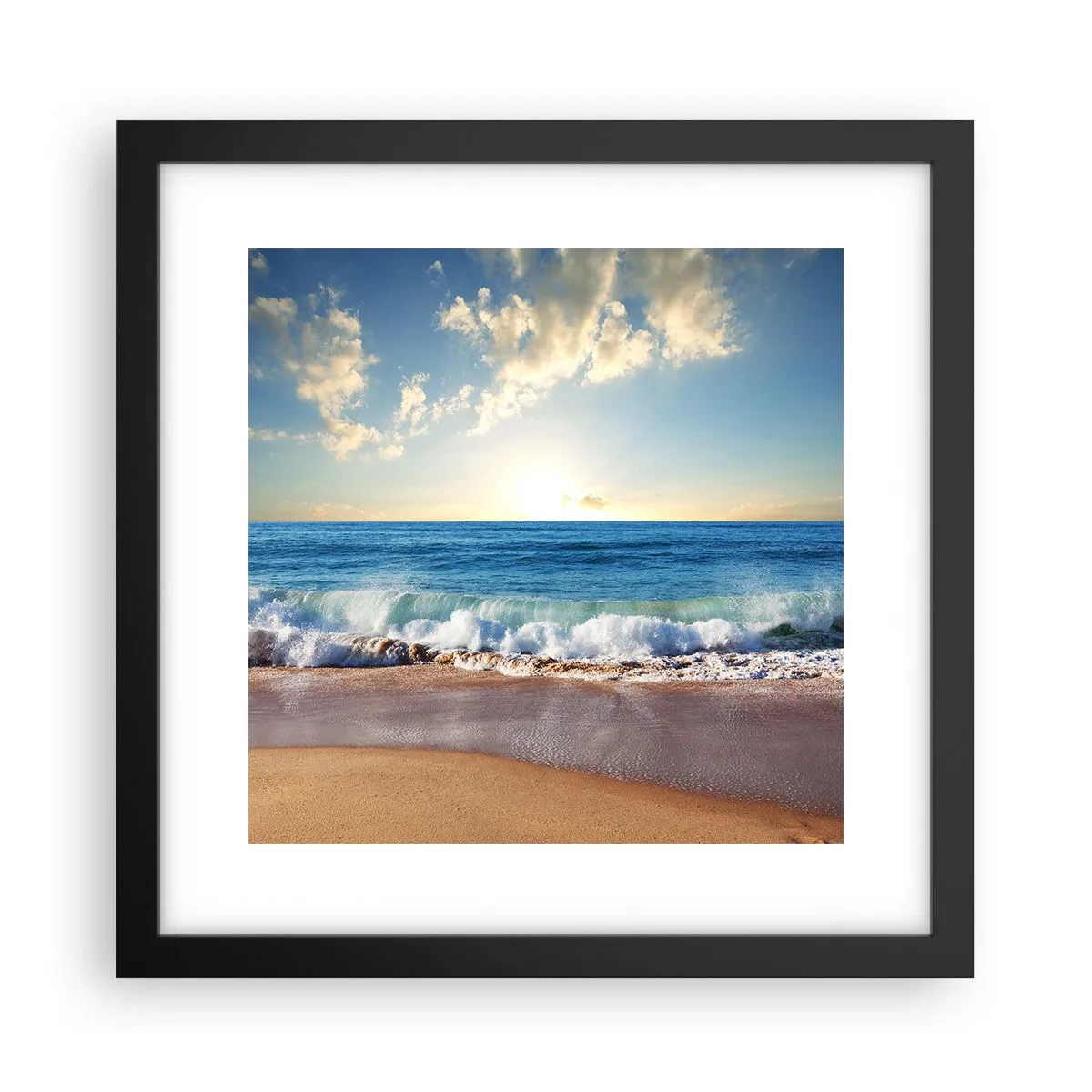 Poster in cornice nera - Insieme movimento e immobilità - 30x30 cm