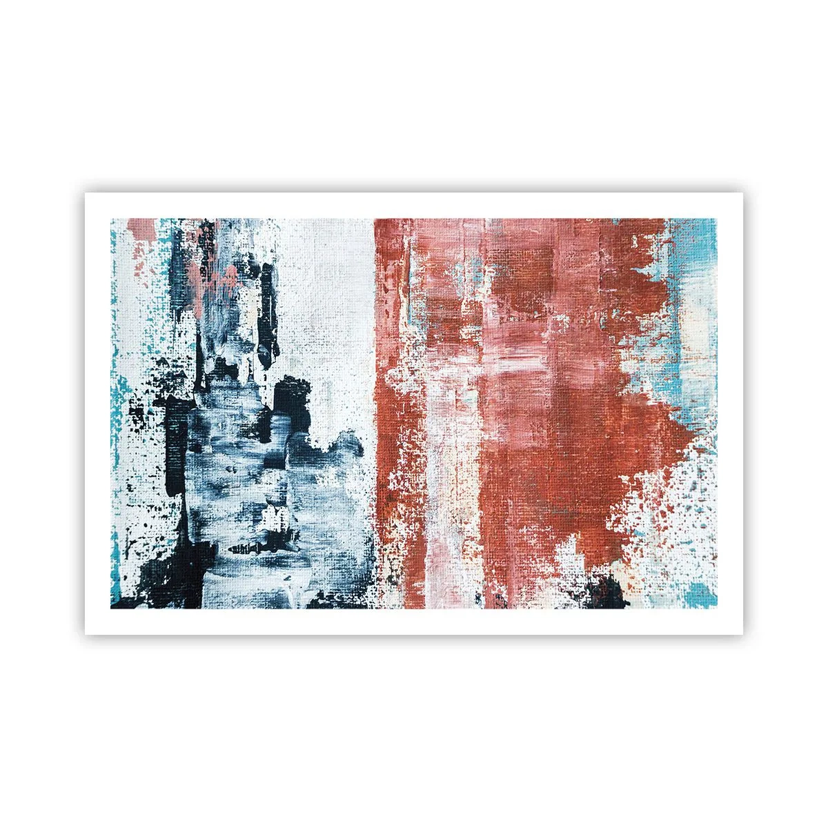 Poster - Astratto in due metà - 91x61 cm