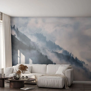 Fotomurali Autoadesivo Deluxe Sticker - La mistica dei monti - Paesaggio, Montagne, foresta - 400x280 cm