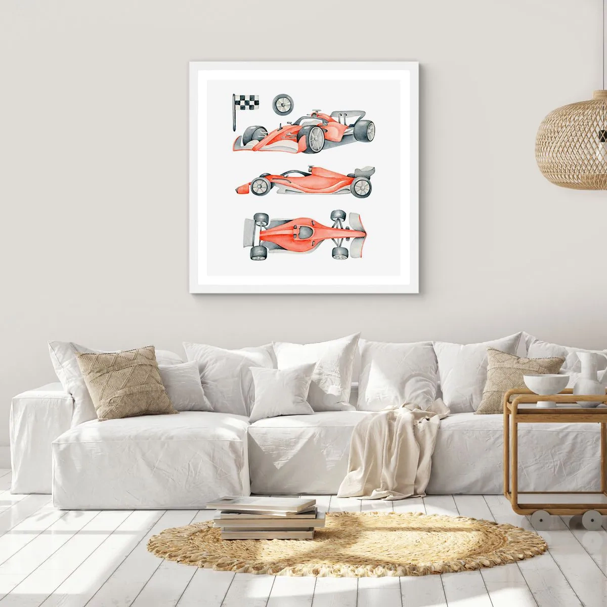 Poster in cornice bianca - Inseguendo i sogni - 40x40 cm