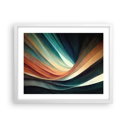 Poster in cornice bianca - Intessuto di colore - 50x40 cm