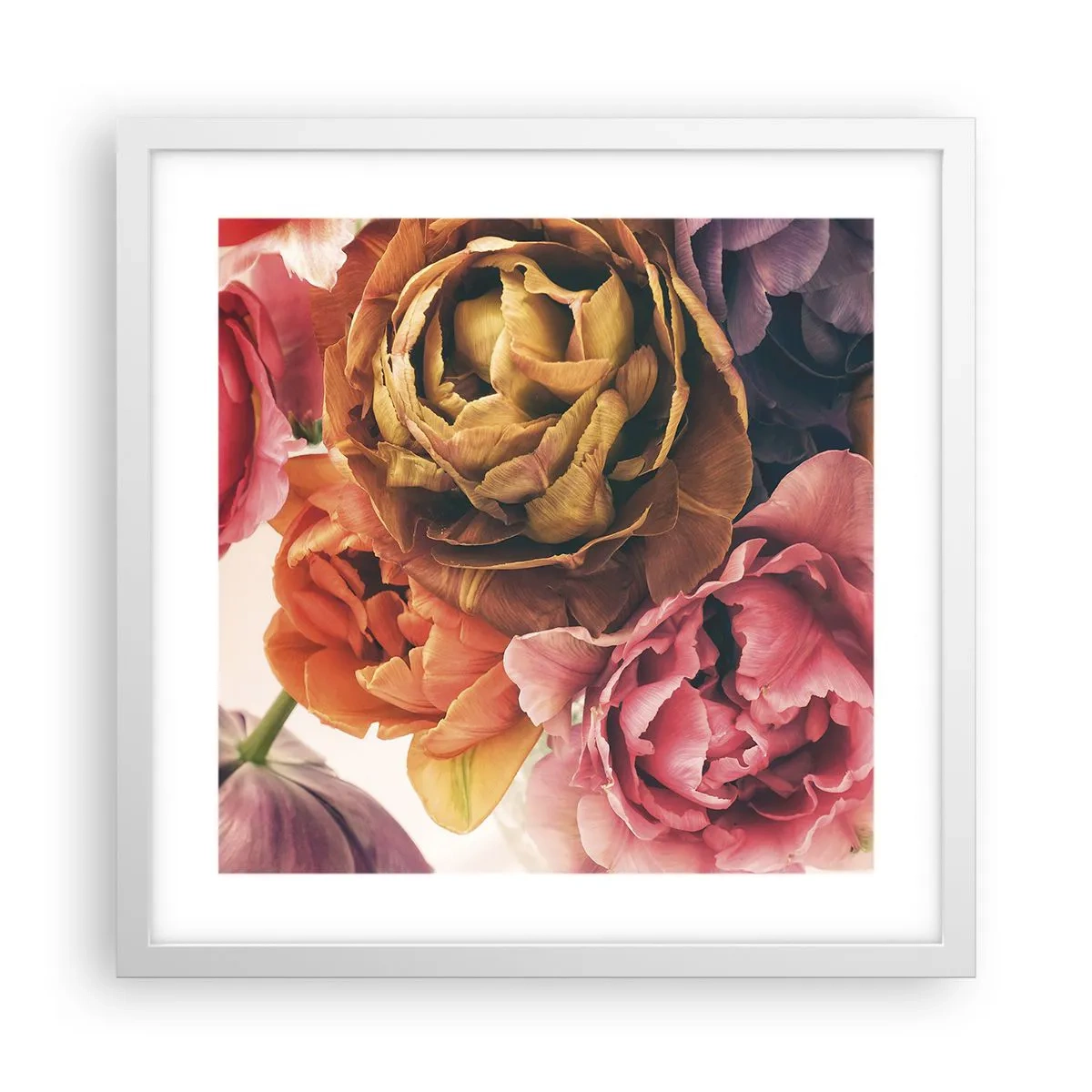 Poster in cornice bianca - La festa della vita - 40x40 cm