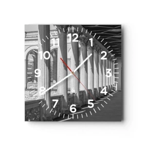 Orologio da parete - Orologio in Vetro - Portico soleggiato - 30x30 cm