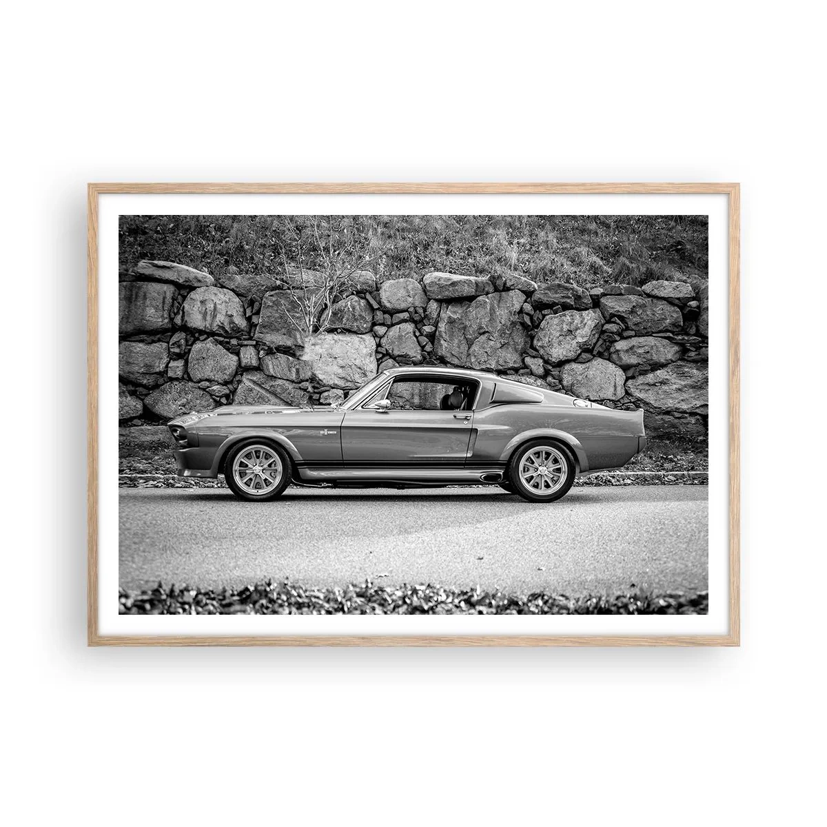 Poster in cornice rovere chiaro - La leggenda degli anni '60 - 100x70 cm