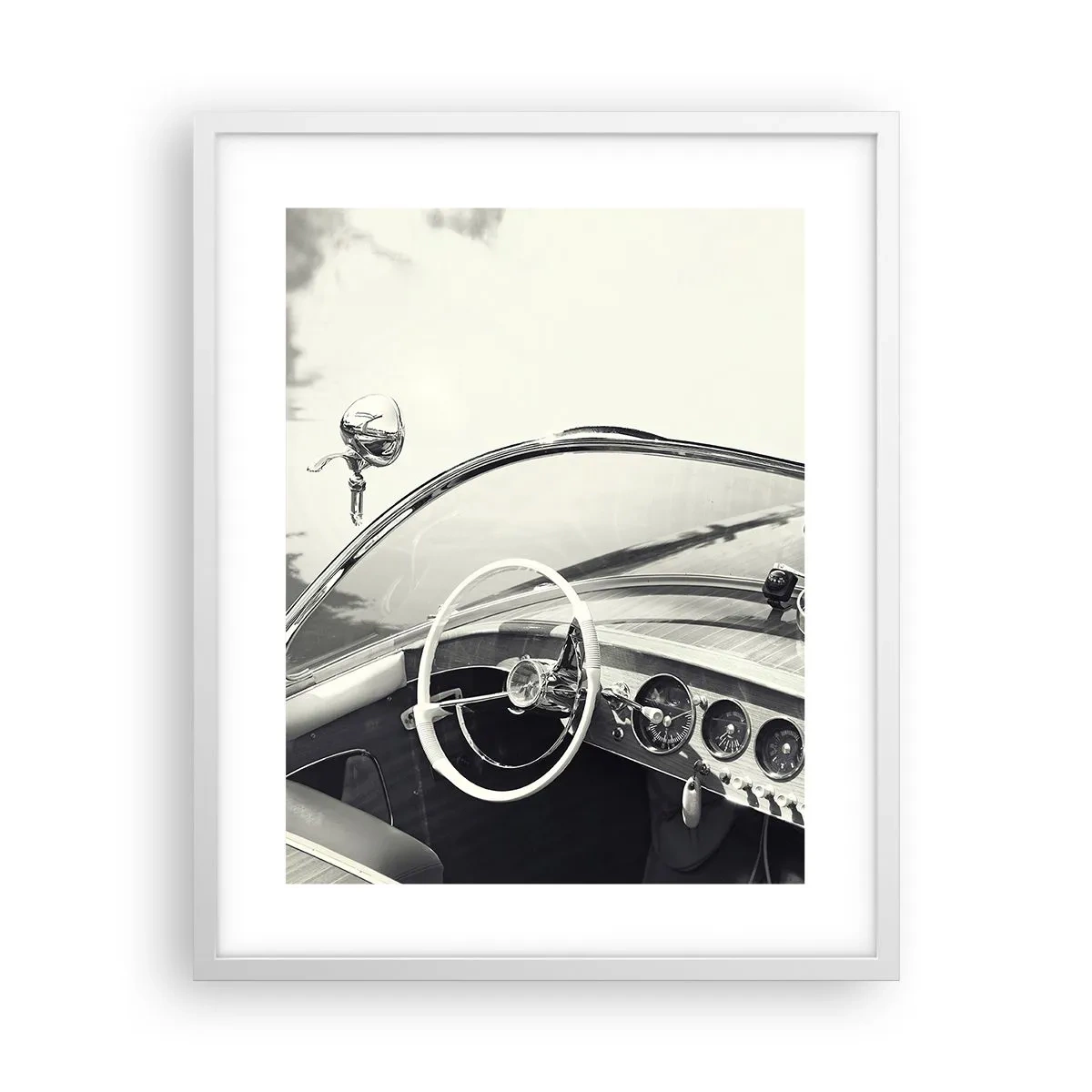 Poster in cornice bianca - Il ricco e il povero - 40x50 cm