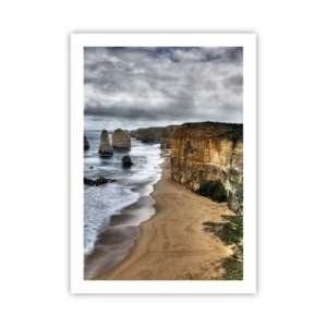 Poster - Costa pittoresca con formazioni rocciose - 50x70cm - Bellezza selvatica - Decorazione murale moderna per soggiorno e camera da letto ARTTOR